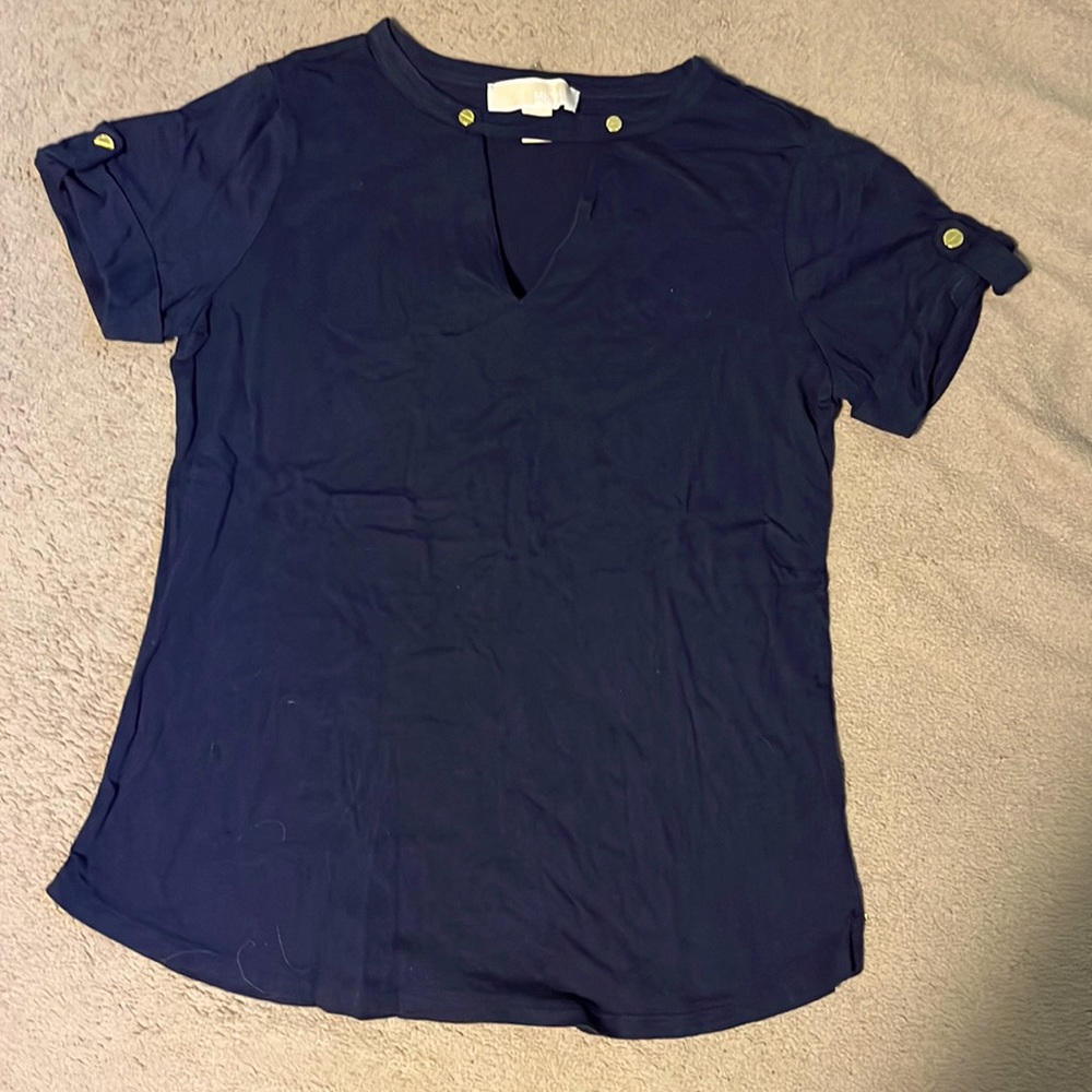 Navy Women's Michael Kors Shirt size Small